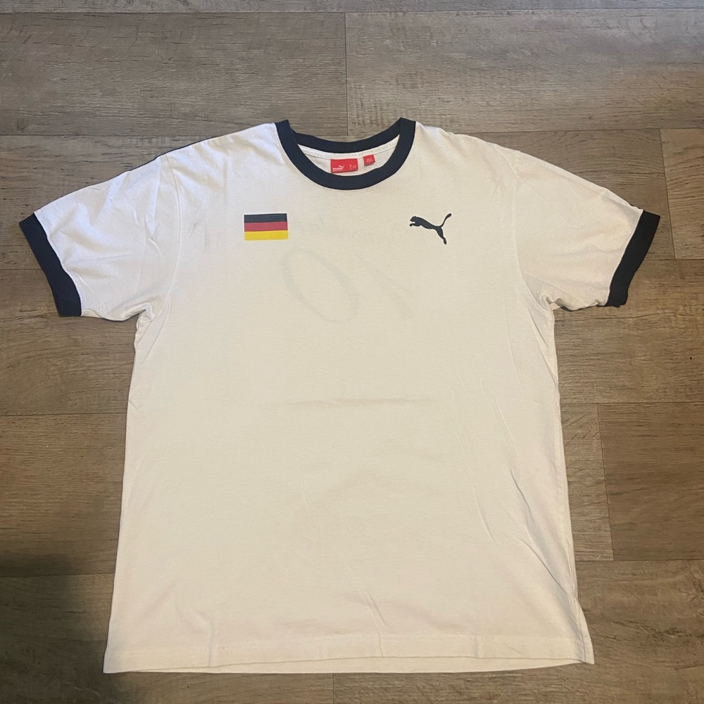 Men’s White Germany Puma T-Shirt Size Large.